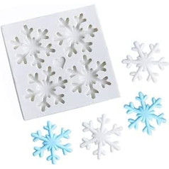 3D Silicone Fondant Mold Snowflake Sugar Cake Chocolate Cake Decoration