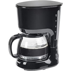 Bestron kafijas automāts ar sildīšanas plāksni maltai filtrētai kafijai, 10 tases, 750 vati, melns