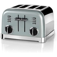 Cuisinart CPT180GE Style Collection 4 Slot Toaster, Stainless Steel, Light Pistachio Green