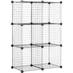 AmazonBasics - 6 Shelving Cube, Wire Shelf, Black