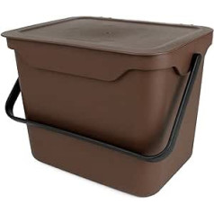 5 Litre Kitchen Compost Bin - Brown