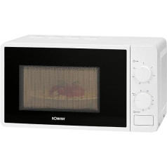Bomann MWG 6015 CB Microwave with Grill / 700 W Microwave + 800 W Grill Power / 30 Minute Timer with End Signal / Cooking Room Lighting / White
