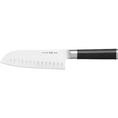 Fiskars Santoku nazis ar asmeņiem, Sensei, kopējais garums: 29,5 cm, nerūsējošais tērauds ar augstu oglekļa saturu/plastmasa, 1024271