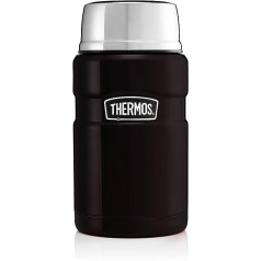 Thermos Stainless Steel König Food Flask - Matt Black (710 ml)