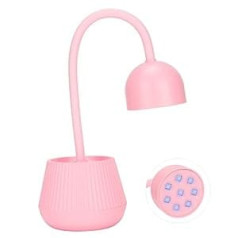 Haofy LED nagu lampa, 24W USB Mini Lotus Hands Free Light Rotējošais nagu žāvētājs Ātri žūstošs nagu lakas sacietēšanas spuldze Zoss kakla zibspuldze 360° Rotējama, lai veiktu DIY