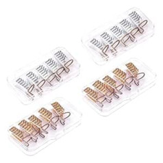 Housoutil 20 x metāla pirksti atbalsta nagu mākslas veidnes Atkārtoti lietojamas nagu formas Nail Dual Shapes Profesionālas nagu formas rokasgrāmata nagu mākslas formām pieaudzēšanas uzlīmes akrils