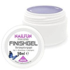 Nailfun Prime Sealing Gel [50ml] UV un LED plānas viskozitātes augstas spīduma pašizlīdzinošs apdares gēls