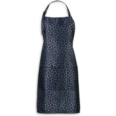 Black Leopard Print Cosmetology Makeup Artist Waterproof Stylist Apron with Pockets, rose