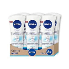 Beiersdorf Крем для рук Nivea Care & Protect 3-в-1 с антибактериальным эффектом, 6 шт.