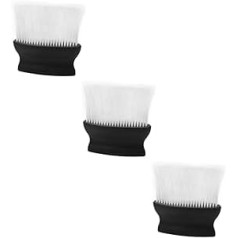 Beaupretty 3-piece hairdressing neckerchief facial cleansing feather duster brush hairdressing supplies salon brush hair brush neck duster hairdresser neck brush hairdressing accessories shaving brush soft fur man