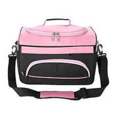 ‎Broco Broco Professional Hairdressing Scissors Storage Bag Large Capacity Pro Hairdressing Tools Salon Tools Carry Bag Travel Storage Bag Tool Holder (Pink)