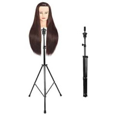 Ejoyous Heavy Duty Doll Head Stand for Friesure Practice Head Work Stand with Tripod for Hairdressing Training Head Mannequin Head with Carry Bag