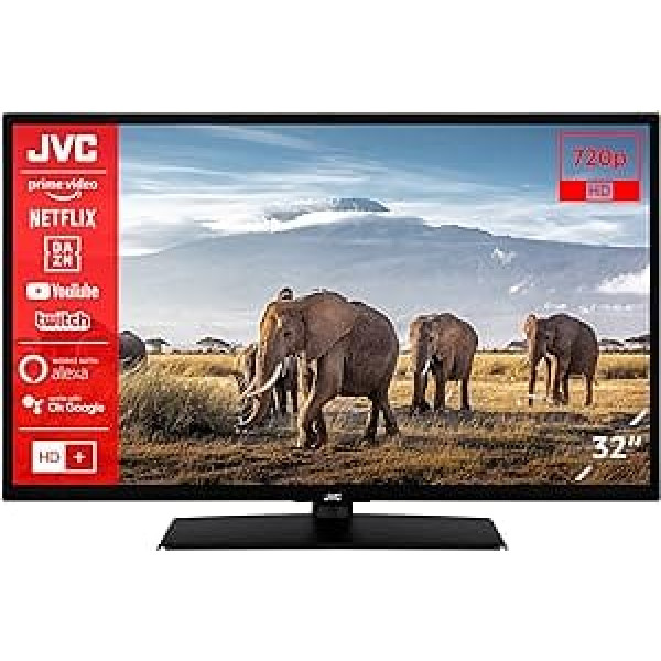 JVC LT-32VH5157 32 collu televizors/viedtelevizors (HD Ready, HDR, trīskāršs uztvērējs, Bluetooth) — iekļauts 6 mēnešu HD+ [2023].