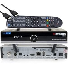 OCTAGON SF8008 4K UHD HDR uztvērējs Combo 1x DVB-S2X, 1x DVB-C/DVB-T2, satelīts un virszemes, Enigma2 Linux, HDMI, Dual WiFi