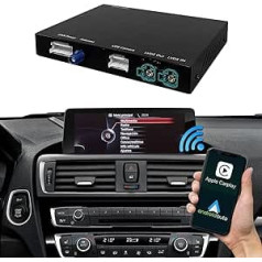 Road Top Wireless Carplay modernizācijas komplekta dekodētājs BMW NBT sistēmai 3 4 5 6 7 Series X1 X3 X4 X5 X6 2012-2016, atbalsta bezvadu Android automašīnu, Mirrorlink, atpakaļskata kameru