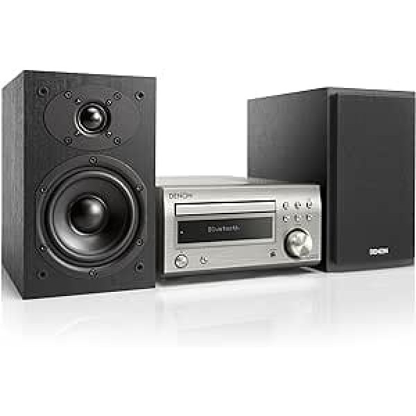 Marantz DM 41 DAB Kompakts HiFi-System ar 2X 30W Ausgangsleistung Premium-Silber/schwarz