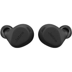 Jabra Elite 8 aktīvās bezvadu ausīs ievietojamas Bluetooth austiņas ar adaptīvo hibrīda aktīvo trokšņu slāpēšanu (ANC) un 6 iebūvētiem mikrofoniem, ūdens un sviedru izturīgas - melnas