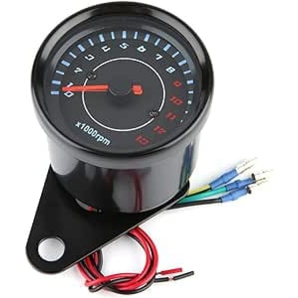 Motocikla digitālais odometrs, DC 12 V universāls motocikla LED fona apgaismojuma tahometrs elektroniskā tahometra displejs