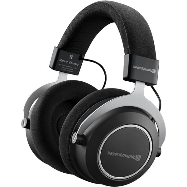 beyerdynamic Amiron bezvadu austiņas uz ausīm ar skaņas personalizēšanu. 30 stundu akumulatora darbības laiks, Bluetooth bezvadu, MIY lietotne, mikrofons