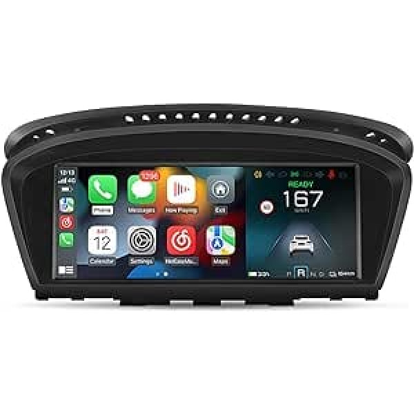 AWESAFE Android 11 Car Radio 8,8 collu IPS skārienekrāns Qualcomm Octa Core 4GB + 64GB ar Android Car Carplay Bluetooth 5. sērijas E60 3. sērijas E90 CCC sistēmai