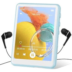 64 GB MP3 atskaņotājs Bluetooth 5.3 MECHEN 2,4 collu skārienekrāna pārnēsājams MP3 atskaņotājs, kas paredzēts darbam ar ierakstīšanas līniju, FM radio, skaļruni, atbalsta līdz 128 GB (64 GB)