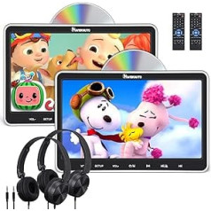 NAVISKAUTO 2 DVD atskaņotājs Automašīnas Slot In Design DVD atskaņotājs Pārnēsājams galvas balsta monitors ar austiņām Pēdējā atmiņa HDMI IN SD USB līdz 128GB AV ieeja/izeja