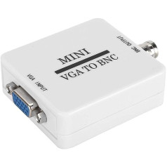 VGA uz BNC adapteris Video adapteris mini monitoriem Video pārveidotājs Mini HD VGA uz BNC mājas audio un video ierīcēm