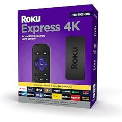 Roku Express 4K | HD/4K/HDR straumēšanas multivides atskaņotājs | Strādā tikai Vācijā