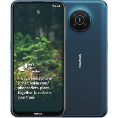 Nokia X20 6,67 collu Android AK SIM viedtālrunis ar 5G savienojumu, 6 GB RAM un 128 GB atmiņu (divās SIM kartes), Nordic Blue (atjaunots)