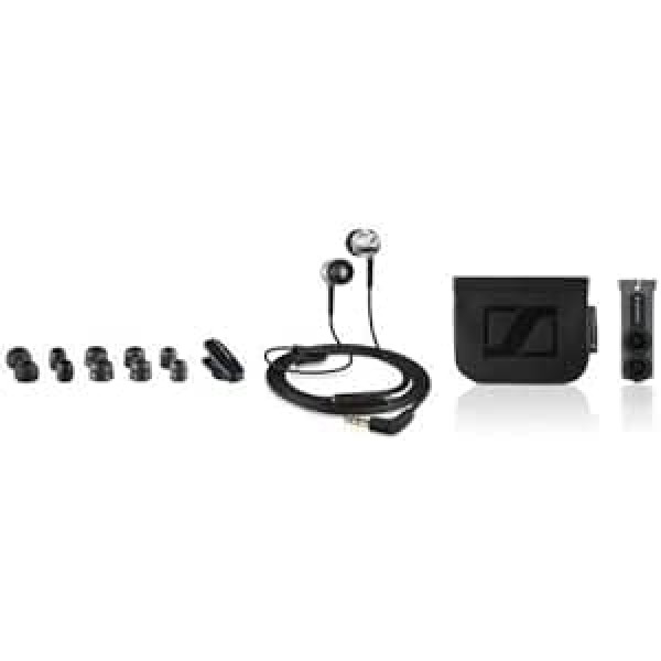 Sennheiser CX 400-II Precision Stereo-In-Ear-Kopfhörer (1,2 m Kabellänge, 3,5 mm Klinkenstecker, Earadapterset S/M/L, Tragetasche) schwarz