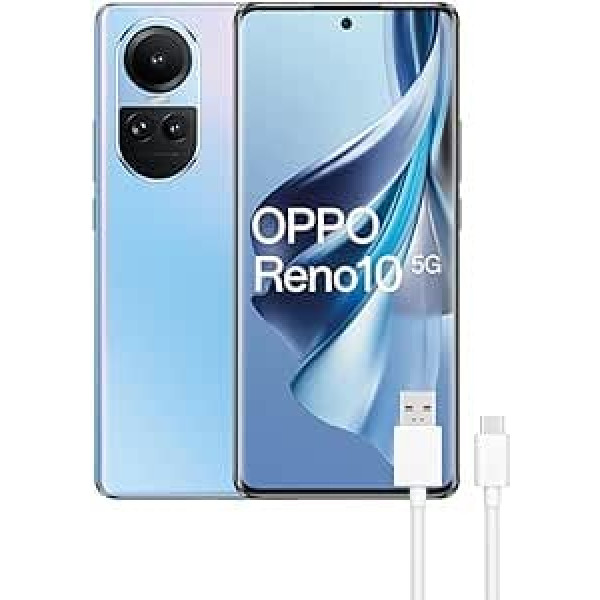 OPPO Reno10 5G, Dual, 256GB 8GB RAM, Ice Blue