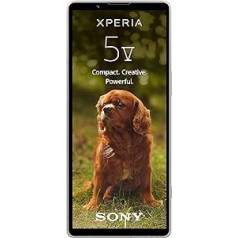 Sony Xperia 5 V (6,1 colla, 21:9, HDR OLED 120 Hz, nākamās paaudzes sensors un ZEISS, 3,5 mm ligzda, IP65/68) Platīna sudrabs