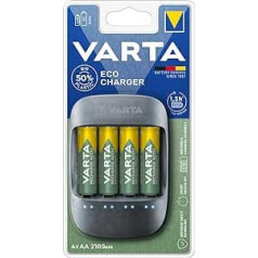 Varta Recharge Accu ir pārstrādāts, gatavs lietošanai, iepriekš uzlādēts akumulators