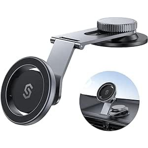 SYNCWIRE Car Mobile Phone Holder for MagSafe Car Mount Magnetic Mobile Phone Holder Car Compatible with All Car Dashboards (including Tesla Screen) Mobile Phone Holder for iPhone 15 Pro and All Mobile