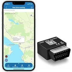 GPS izsekošanas automašīnas OBD2 savienotājs reāllaika izsekošanas pretaizdzīšanas aizsardzība Vairāki trauksmes režīmi GPS izsekošanas ierīces izsekošanas raidītājs Bezmaksas lietotne / tīmekļa platforma