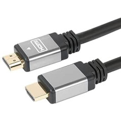 PremiumCord 4K ātrgaitas HDMI kabelis 10 m, saderīgs ar video 4K 2160p, Full HD 1080p, dziļas krāsas, 3D, ARC, HDR, 10,2 Gbps, apzeltīti savienotāji, melns, kphdmg10