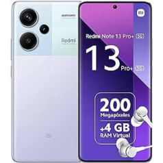 Xiaomi Redmi Note 13 Pro+ 5G 2,8GHz 8GB + 256GB mobilais tālrunis bez līguma, violeta