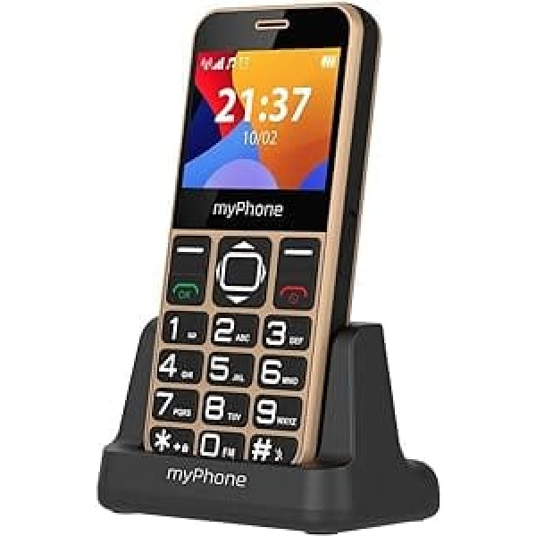 MP myPhone Halo 3 vecākais mobilais tālrunis bez līguma 22 collu lielas pogas mobilais tālrunis bezvadu tālrunis senioriem vecākais mobilais tālrunis ar uzlādes staciju Bluetooth kameras avārijas zvana poga