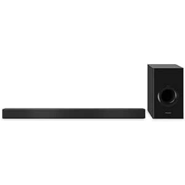 Panasonic SC-HTB510EGK 2.1 Soundbar ar zemfrekvences skaļruni (Google Chromecast Audio, Multiroom Soundbar, HDMI ARC, Bluetooth, 240 vatu RMS) Melns