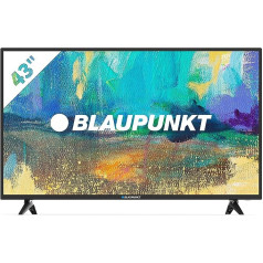 Blaupunkt BS43U3012OEB Smart TV 108 cm (43 collas) 4K UHD televizors (Miracast, trīskāršs uztvērējs, HDMI) [Modeļa gads 2020]