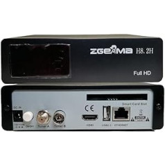 Zgemma Zedo H9.2H ar DVB-S2X+DVB-T2/C E2 4K UHD kombinēto satelīta uztvērēju 300Mbps, integrēts WiFi