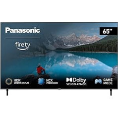 Panasonic TX-65MXW834, 65 collu 4K Ultra HD LED Smart 2023 televizors, augsta dinamiskā diapazona (HDR), Dolby Atmos un Dolby Vision, Fire TV, Prime Video, Alexa, Netflix, melns