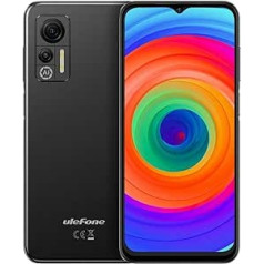 Ulefone Android 12 4G viedtālrunis bez līguma 14. piezīmes (64 GB), 3 karšu slots, četrkodolu 4 GB + 64 GB, mobilais tālrunis ar divām SIM kartēm, 6,52 collu HD+, 8 MP + 13 MP kamera, 4500 mAh akumulators, sejas atbloķēšanas GPS, mel