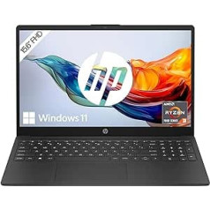 HP klēpjdators | 15,6 collu FHD displejs | AMD Ryzen 3 7320U | 8 GB DDR4 RAM | 256 GB SSD | AMD Radeon Graphics | Windows 11 Home | QWERTZ tastatūra | Melns