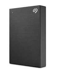 Seagate One Touch 1 TB pārnēsājams ārējais cietais disks, aparatūras šifrēšana ar paroles piekļuvi, dators, piezīmjdators un Mac, USB 3.0, melns, iekļauts 2 gadu glābšanas pakalpojums, modeļa Nr.: STKY1000400