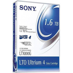 Sony LTO Ultrium 4 datu lentes kasetne 800-1600GB 609m Ref LTX800GN