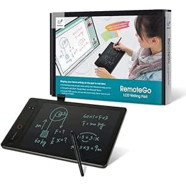 PenPower RemoteGo LCD rakstāmbloks | 2. paaudze | Redzams rokraksts | Trīs vienā programmatūra ar digitālo tāfeli, anotācijām un ekrāna ierakstīšanu