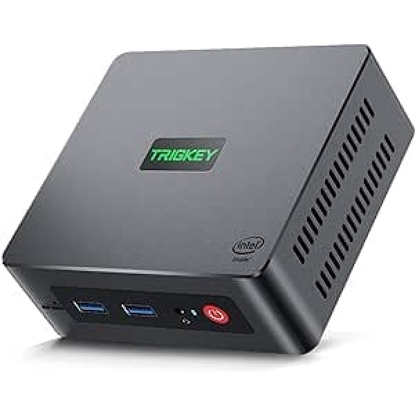 TRIGKEY Mini PC 12. paaudzes Intel Alder Lake-N100 procesors (līdz 3,40 GHz) Green G4 Mini Computer 11 Pro, 16G DDR4 3200Mhz 500G M.2 NVME SSD Mini Desktop, Dual HDMI, WiFi 6, BT 5.2, USB2 3.