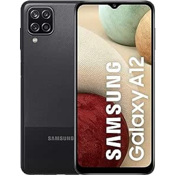 Samsung Galaxy A12 64GB mobilais tālrunis, melns