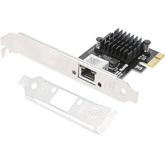 2.5GBase-T PCI-E Network Card, Single RJ45 Port 2500/1000/100M/10Mbps Network Adapter with Realtek RTL8125B Ethernet Controller, Support Windows 11/10/8/7, Windows Server, Linux